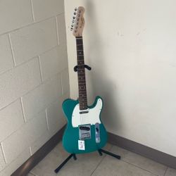 SQUIER BY FENDER TELE ELECTRIC GUITAR.