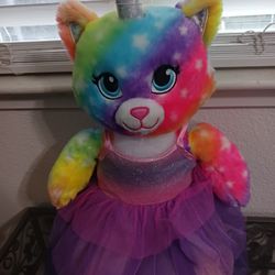 Build a Bear Workshop Rainbow Unicorn Kitty 