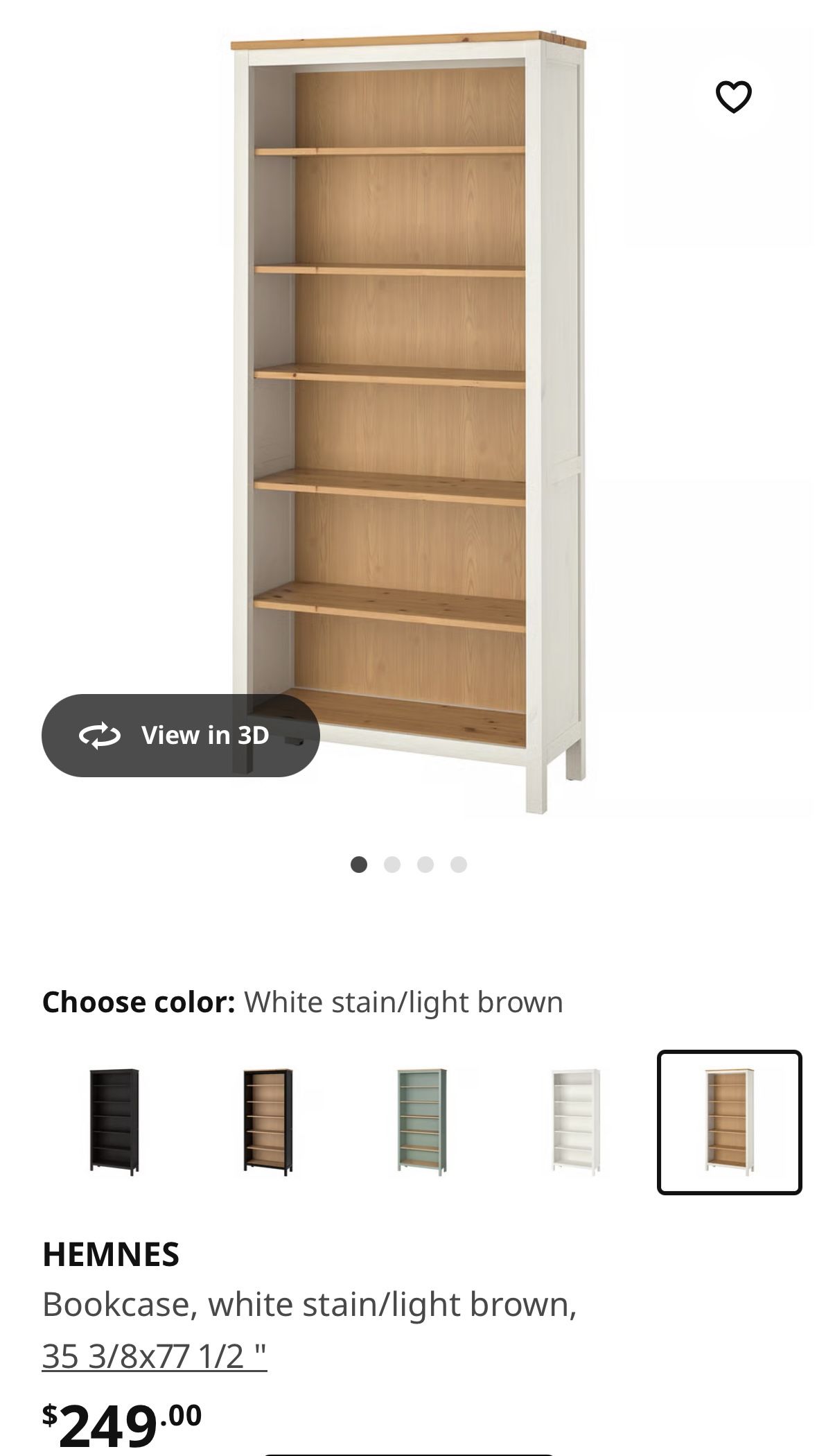 IKEA hemnes bookshelves X 3