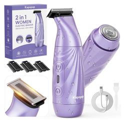 Painless 2-in-1 Bikini Trimmer for Women,