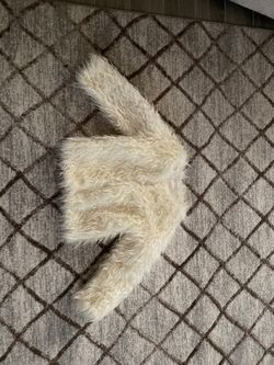 Cat & Jack girls faux fur coat