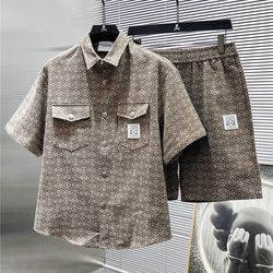 Loewe Shirt and shorts Set Summer Outfit