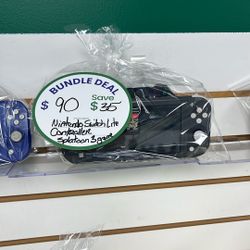 Nintendo Switch Lite Bundle With Controller And Splatoon 3 Game