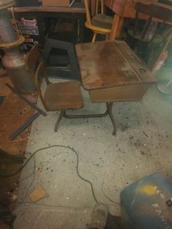 Antique School Desk