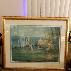 Lithograph "Gentle Breezes Signed Bye L.Gordon- #836/1000