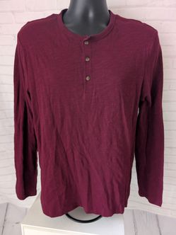 Banana Republic long sleeve Henley men's M