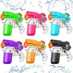 new Water Guns for Kids Adults, 6 Pack Squirt Guns Soaker Blaster 220CC Capacity Long Range Super Water Gun Pistols for Boys Girls Toddlers Swimming P