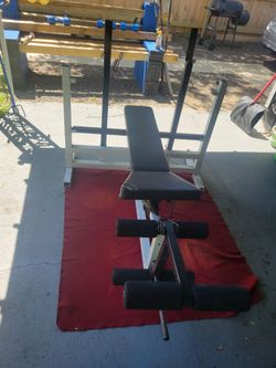 BODY SOLID  OLYMPIC BENCH  DIP BARS LEG EXTENSION  ADJUSTABLE SEAT 
11525 S HALSTED/7111.S WESTERN 
75$ CASH ONLY AS IS