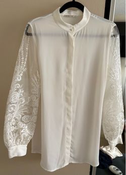 Serpil white beaded dress shirt