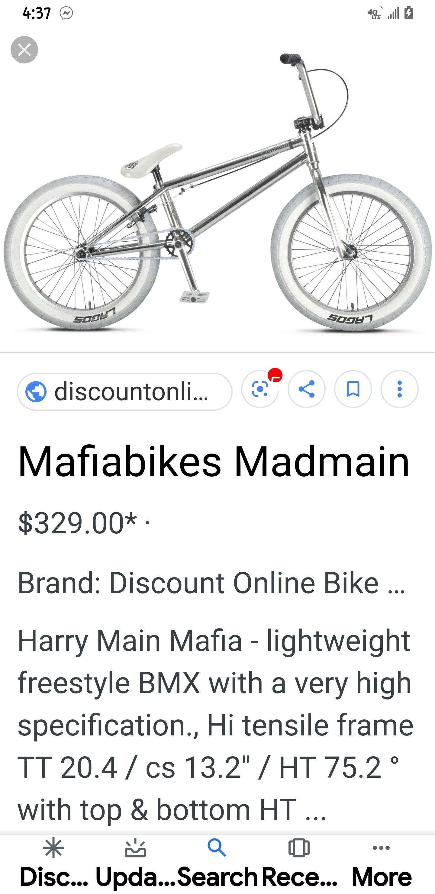 Madmain chrome bmx sale