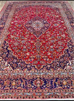 10x13 Kashan Persian Oriental Rug 