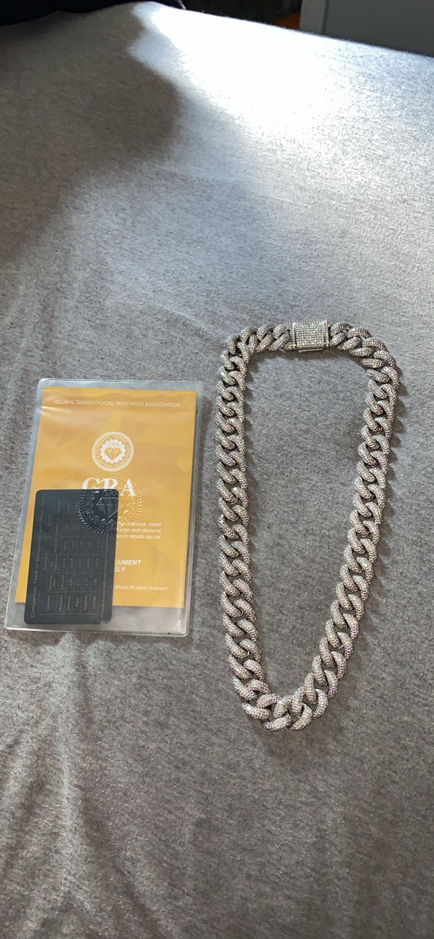 Moissanite VVS Diamond Cuban Chain