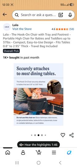 The hook on chair