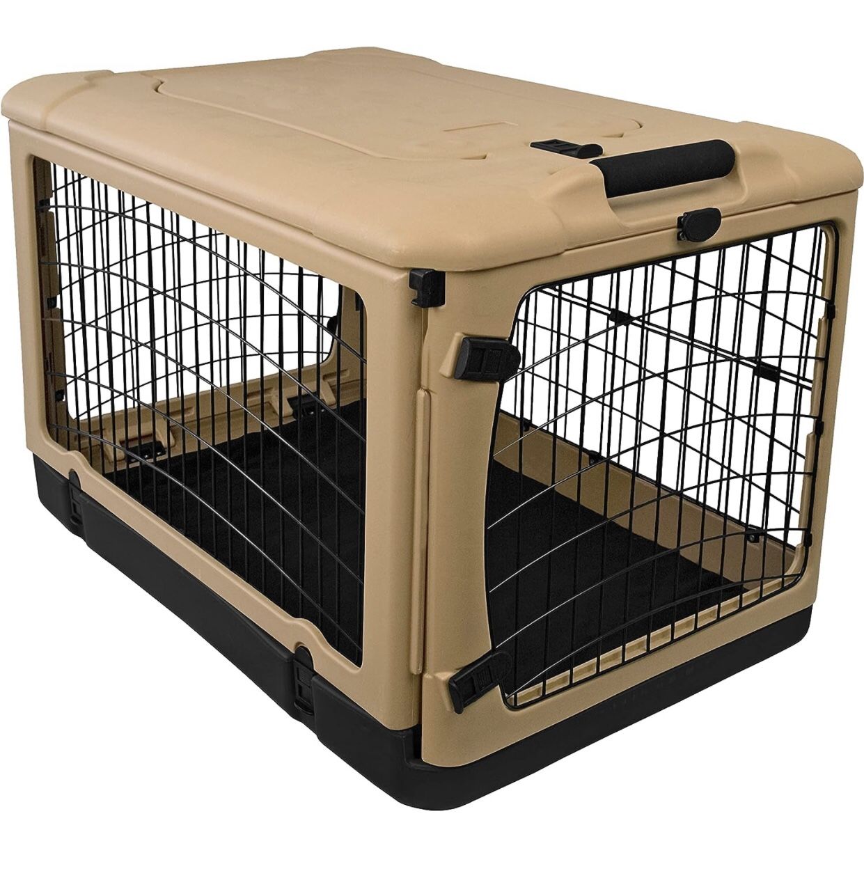 Steel Crate For Dogs/Cats (new In Box) Tan Color