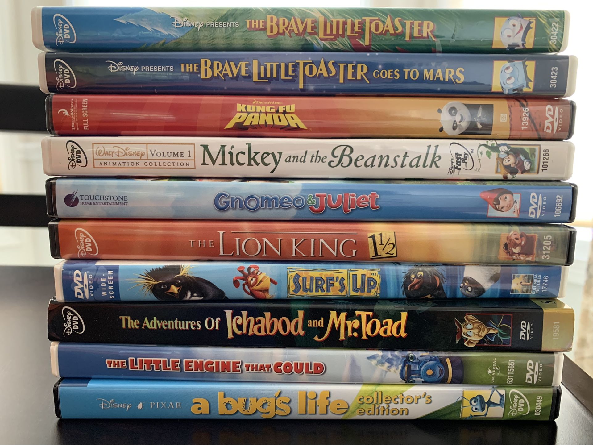 Kid’s DVDs Lot Of 10 Disney Pixar And More!