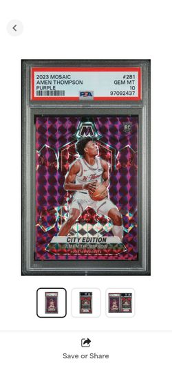 Amen Thompson PSA 10 rookie card