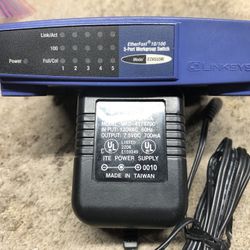 Linksys EZXS55W 10/100 5-Port Workgroup Network Switch