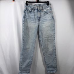 Old Navy OG Straight High Rise Jeans Size 6 Distressed