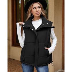 Women’s Pink Queen XL Puffer Vests jackets