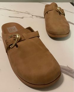 Dolce Vita DV Brown Buckle Clog Slides Women’s Size 8.5