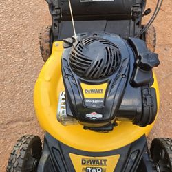 DEWALT SELF REPELLED WALK BEHIND LAWN MOWER!