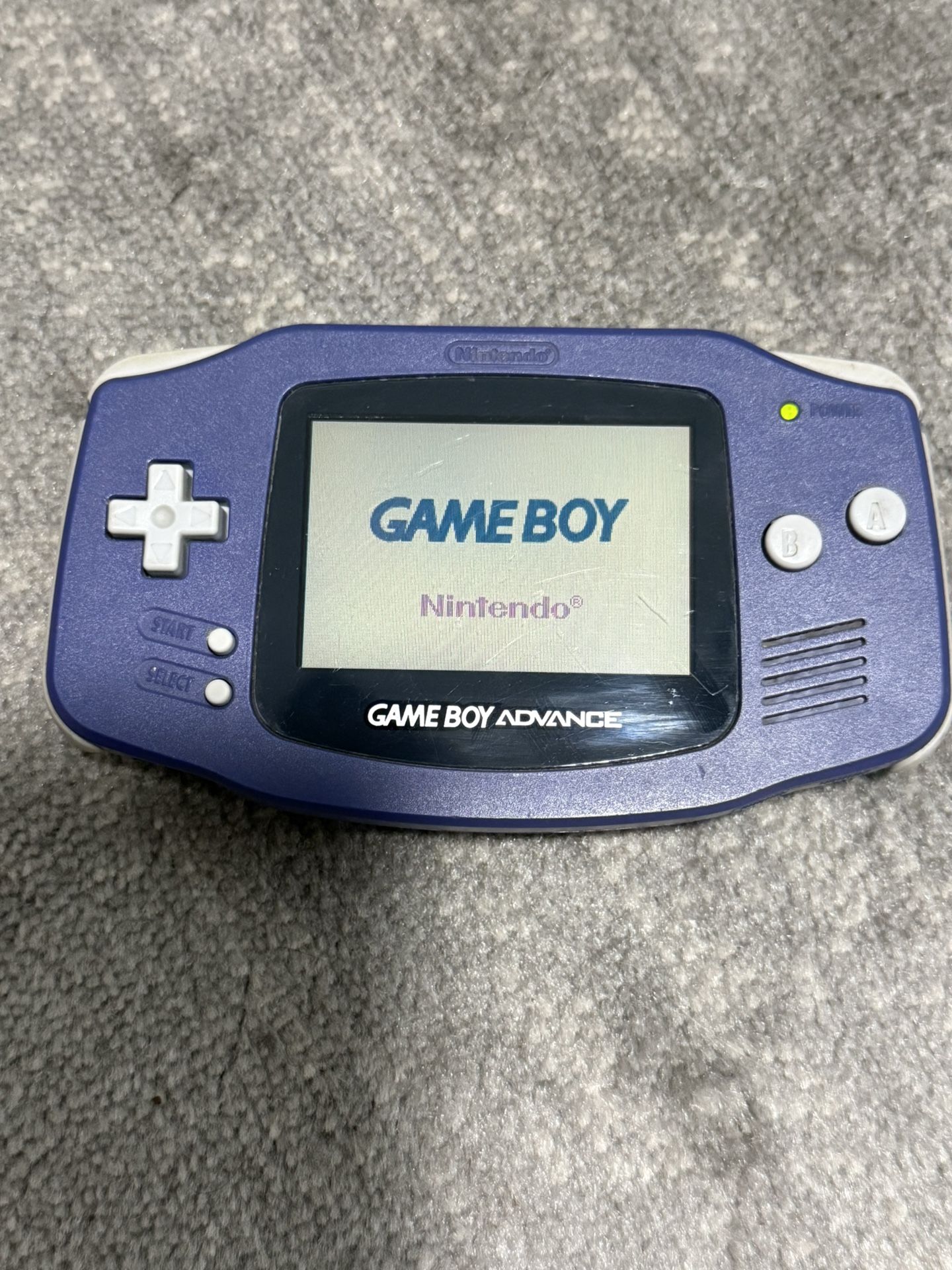 Nintendo Game Boy Advance Handheld System - Blue- W/The Fairly Oddparents Game