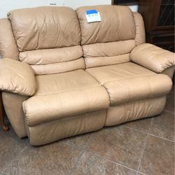 Leather Loveseat 