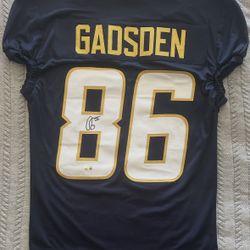 Oronde Gadsden II Signed Los Angeles Chargers Custom Pro Style Jersey Beckett