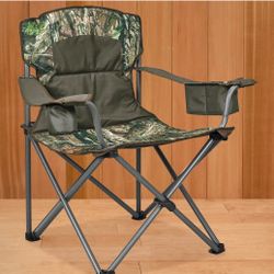 Uline Camo Folding Camp Chair with Cup Holders