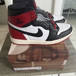 Nike Air Jordan 1 High OG Black Toe Size 10 Brand New 