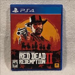 RED DEAD REDEMPTION II (2018 PS4) 2 DISKS WESTERN OPEN WORLD SONY PLAYSTATION PS VIDEO GAME DISK