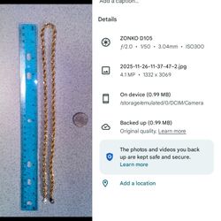 24" End To End Rope Chain