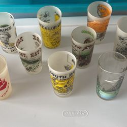 Vintage State and Monument Glass Collection x 11