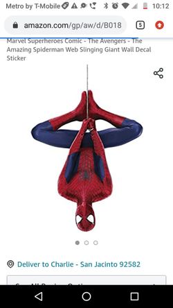 Spiderman wall decal