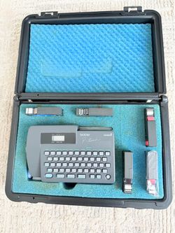 Brother P-Touch PT-12/PT-15 Electronic Label Maker w/ Case