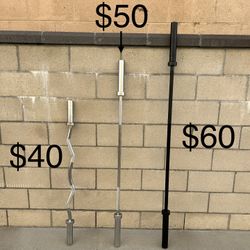 EZ Curl Bar, 5’ & 6’ Olympic Barbell **See Photo For Pricing, FIRM PRICE**