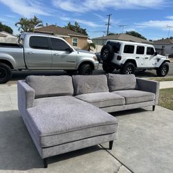 Grey Sectional Couch Sofa