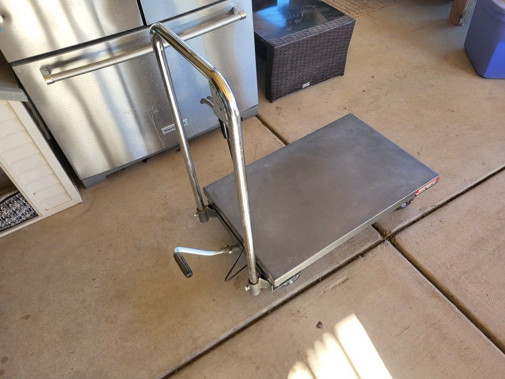 Hydraulic Lift Cart 500lb Capacity