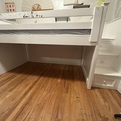 Twin Loft bed with drawers