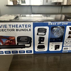 Movie Theater Projector and Soundbar