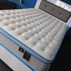15IN PILLOW TOP BRAND NEW QUEEN MATTRESS AND BOXSPRING SAME DAY DELIVERY 