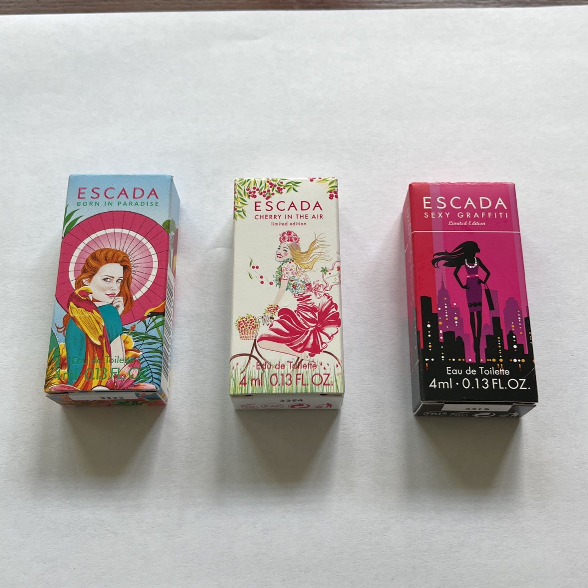 3 Escada Perfume 4ml New