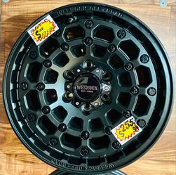 Brand New 17x4 Matte Black Wheels for Ford F-150 - Restock Off-Road Wheels
