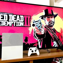 Xbox One S with Red dead redemption 2, Skate 3 and Dead by Daylight