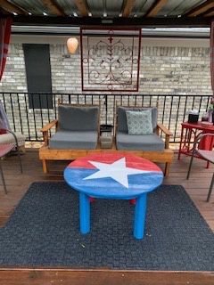 Texas theme outdoor table