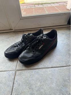 Black adidas continentals 10.5