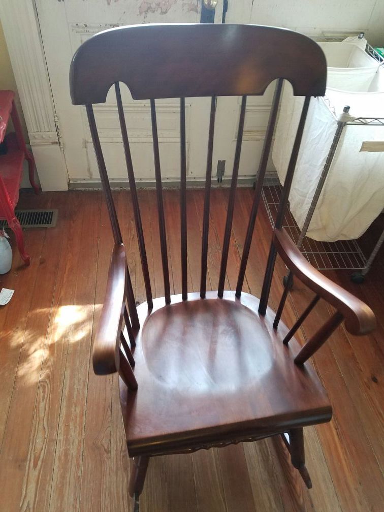 Tell City Chair Company #27 Mahogany Rocking Chair, Model # 650 1/2