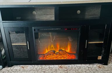 Electric Fireplace heater tv stand