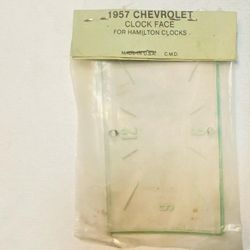 1957 Chevy Clock Face Plastic Insert