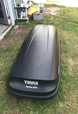 Thule 605 Ascent 1700 Rooftop Cargo Box Black for Sale in Happy